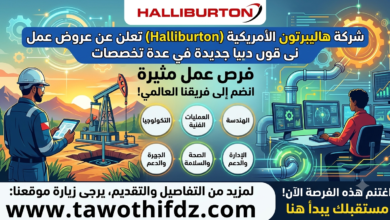 شركة هاليبرتون الأمريكية Halliburton تعلن عن عروض عمل جديدة في عدة تخصصات