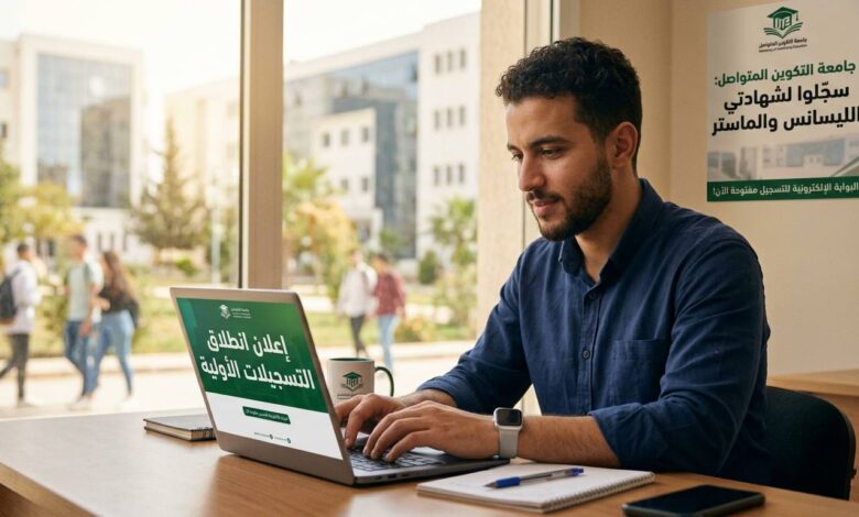 انطلاق التسجيلات الأولية للالتحاق بالمركز في طوري الليسانس والماستر في جامعة التكوين المتواصل
