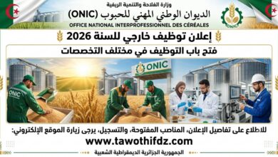 الديوان الوطني المهني للحبوب يعلن عن فتح باب التوظيف في مختلف التخصصات 2026