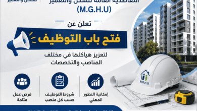 التعاضدية العامة للسكن والتعمير (M.G.H.U) تعلن عن فتح باب التوظيف لتعزيز هياكلها