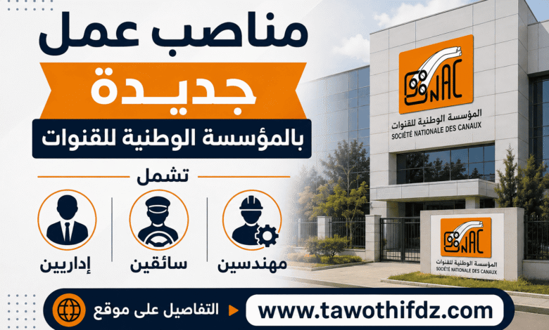 مناصب عمل جديدة بالمؤسسة الوطنية للقنوات تشمل مهندسين وسائقين وإداريين