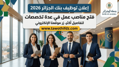توظيف بنك الجزائر 2026: فتح مناصب عمل في عدة تخصصات