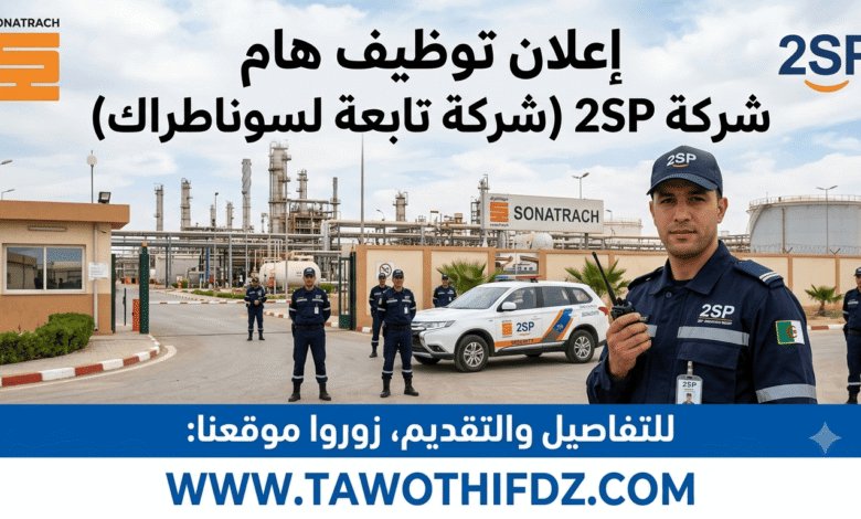 إعلان هام: شركة 2SP التابعة لسوناطراك توظف أعوان أمن ورؤساء فريق