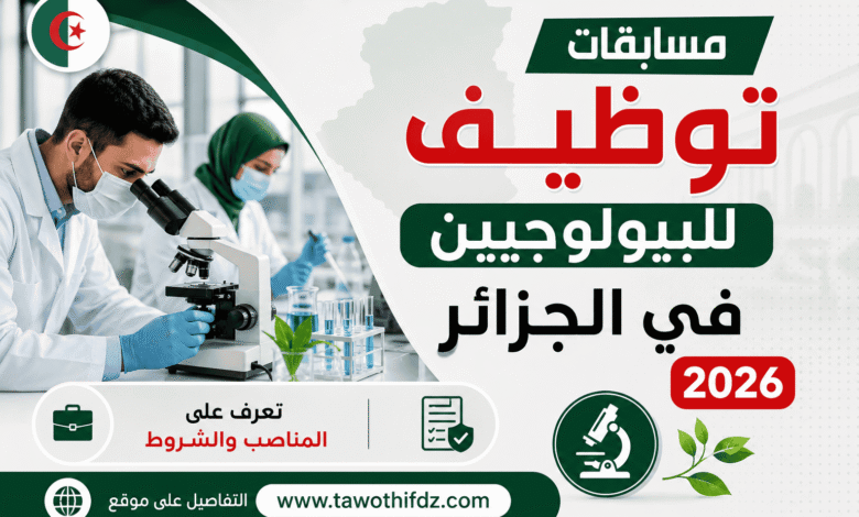 مسابقات توظيف للبيولوجيين في الجزائر 2026.. تعرف على المناصب والشروط