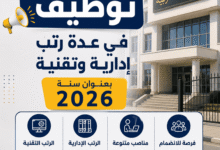 مديرية التربية تعلن عن توظيف في عدة رتب إدارية وتقنية بعنوان سنة 2026