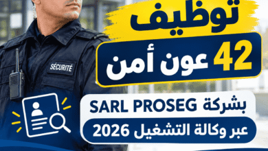 توظيف 42 عون أمن بشركة SARL PROSEG عبر وكالة التشغيل 2026
