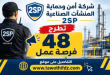 شركة أمن وحماية المنشآت الصناعية 2SP تطرح 48 فرصة عمل