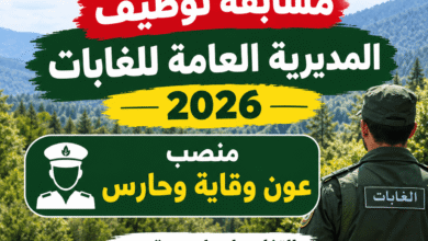 مسابقة توظيف المديرية العامة للغابات 2026.. منصب عون وقاية وحارس