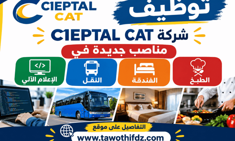 توظيف شركة CIEPTAL CAT: مناصب جديدة في الطبخ والفندقة والإعلام الآلي والنقل