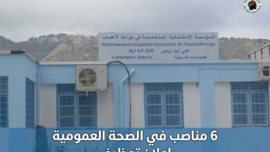توظيف في المؤسسة الاستشفائية علي أيت إيدير بالجزائر: 6 مناصب في الصحة العمومية