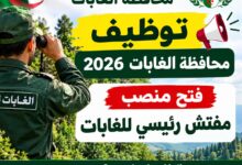 توظيف محافظة الغابات 2026: فتح منصب مفتش رئيسي للغابات